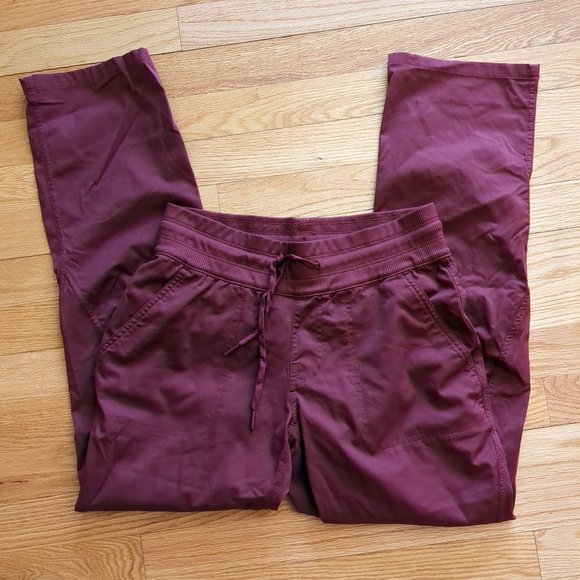 The North Face Aphrodite Motion Pants Lightweight Hiking Burgundy - Picture 2 of 16